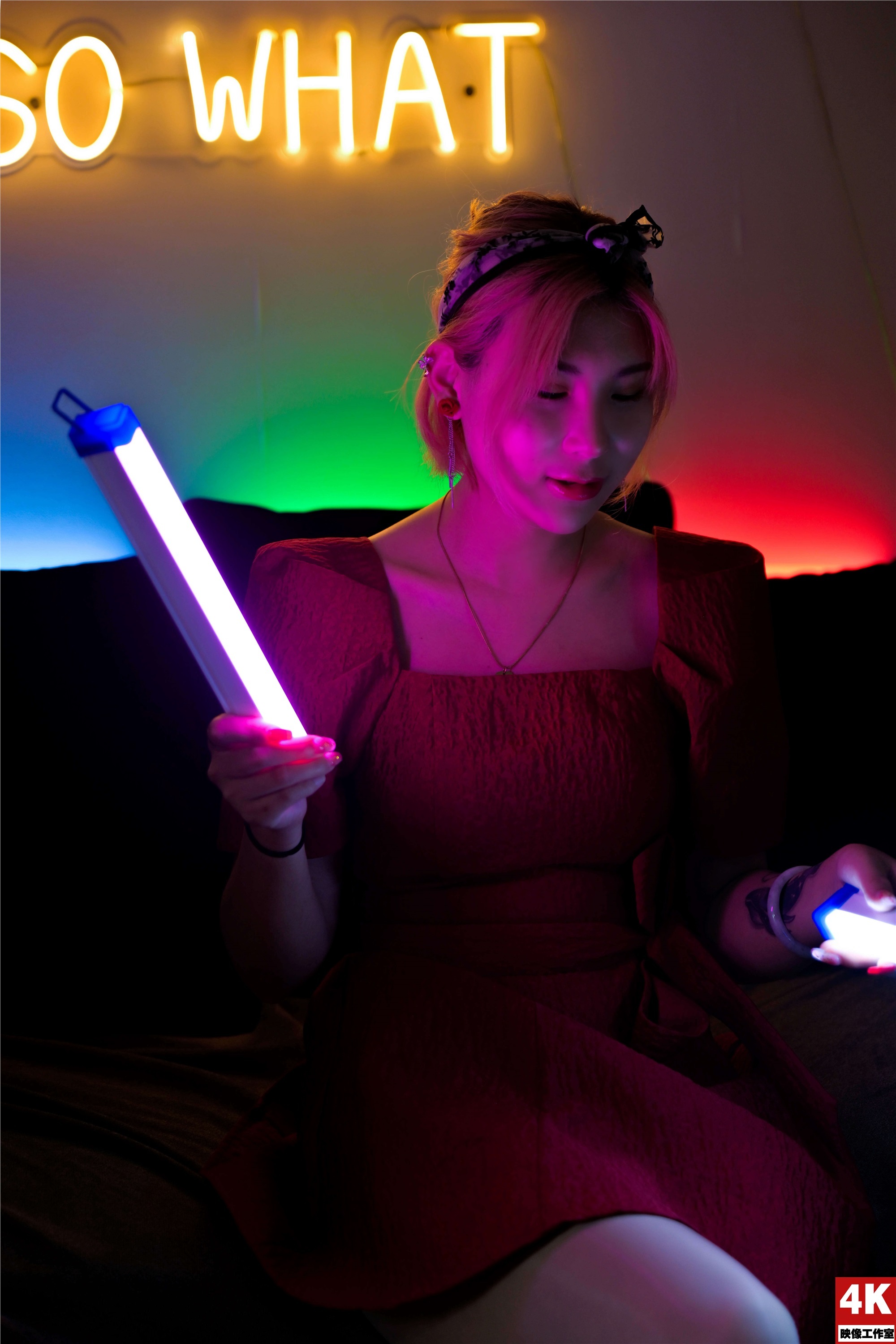 Ligui丽柜 2022.08.17 氛围灯下的肉丝 小發